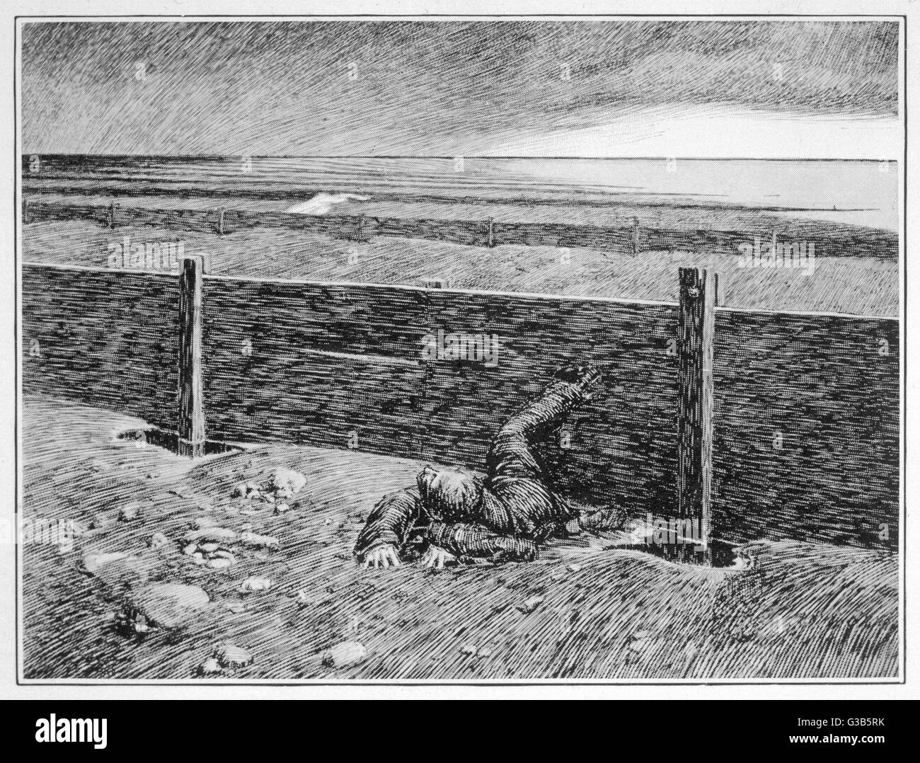 "Oh, fischio, e io vengo a voi ! Parkins il sogno di 'cosa' sulla costa del mare Data: primo pubblicato: 1904 Foto Stock