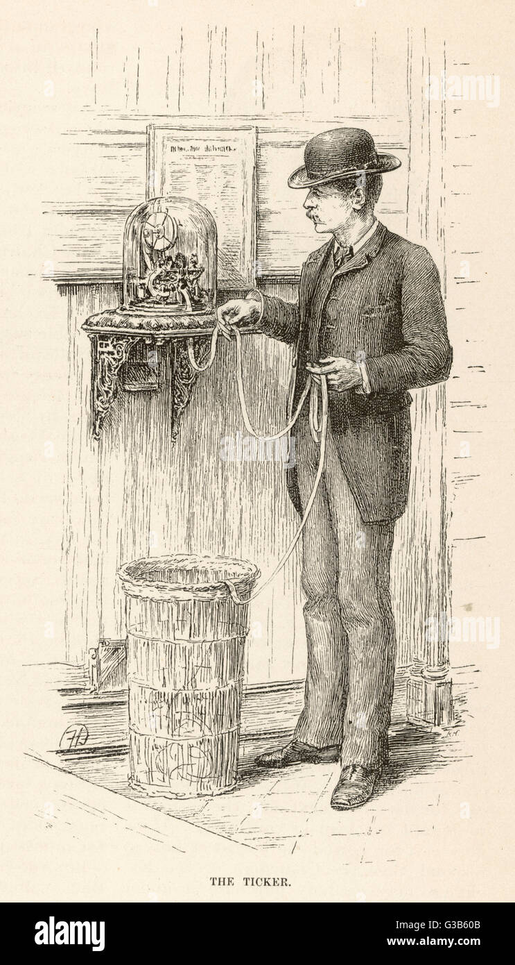 RICEZIONE DEL NASTRO ADESIVO Foto Stock