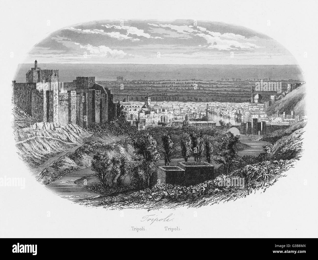 LIBANO/TRIPOLI 1846 Foto Stock