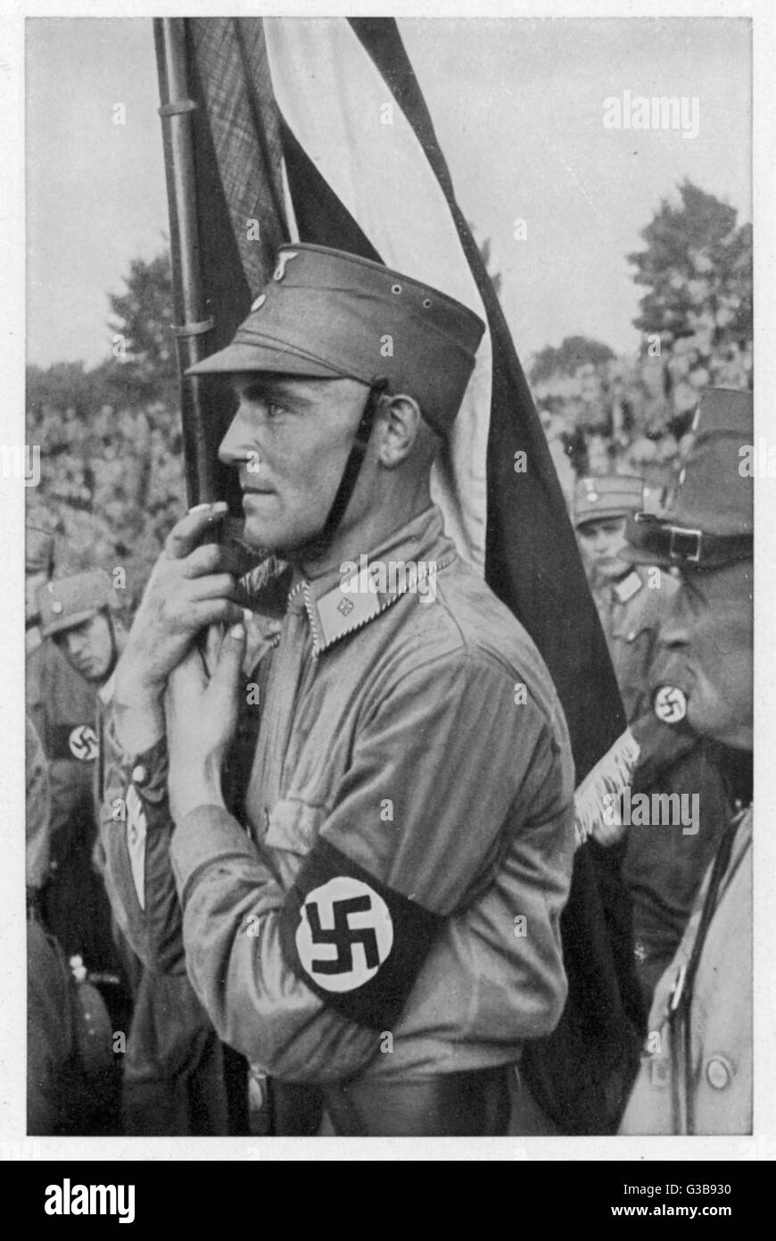 Un tipico soldato nazista Data: circa 1935 Foto Stock