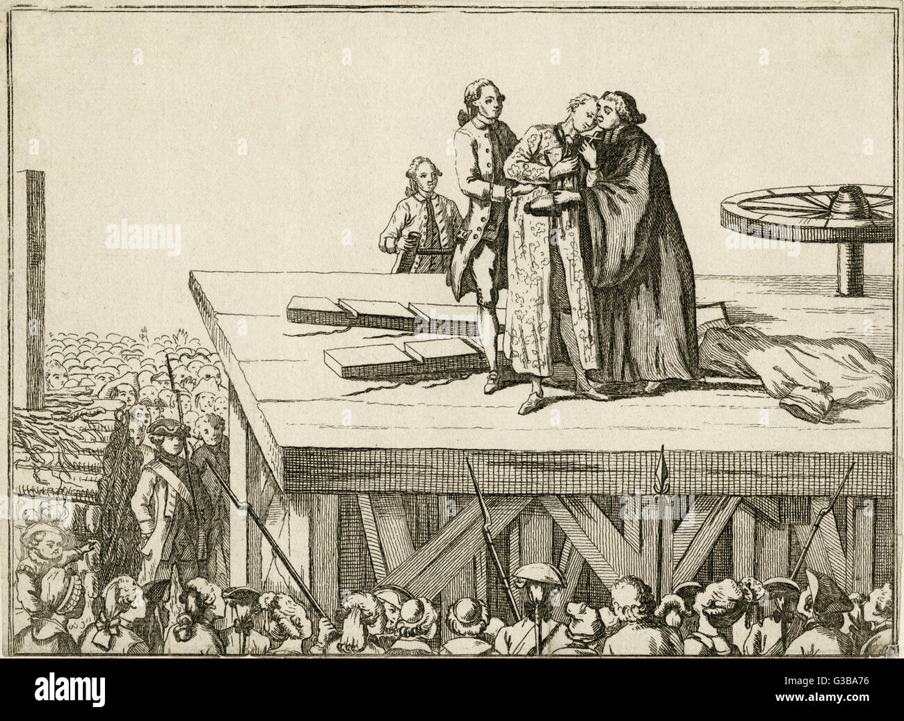 JEAN CALAS/TORTURE/1762 Foto Stock