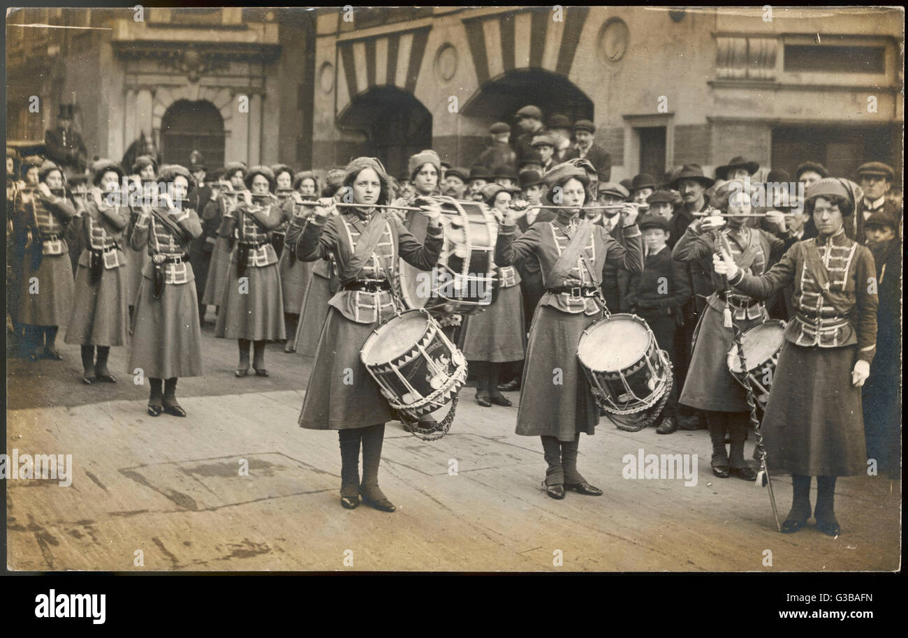 WSPU FIFE E BANDA TAMBURO Foto Stock