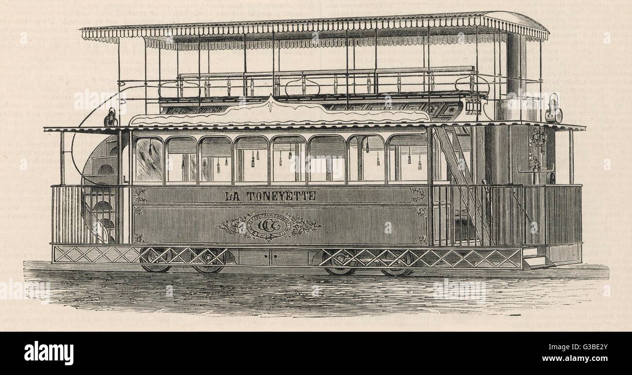 Tram a vapore di Apsey Foto Stock