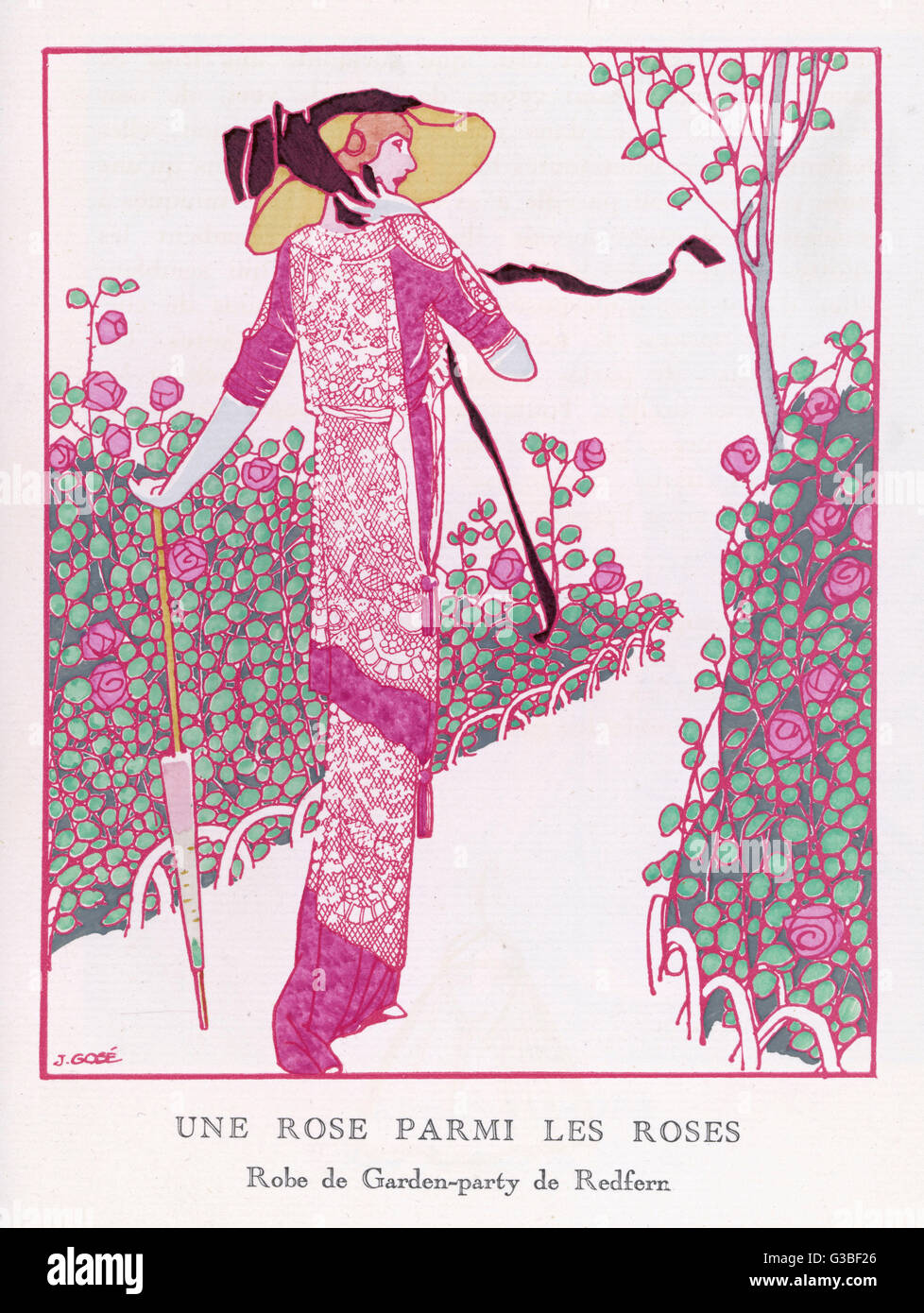 GIARDINO FESTA FROCK 1913 Foto Stock