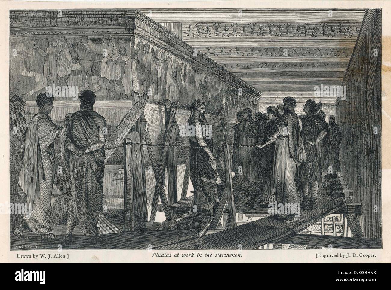 PHIDIAS AL LAVORO Foto Stock