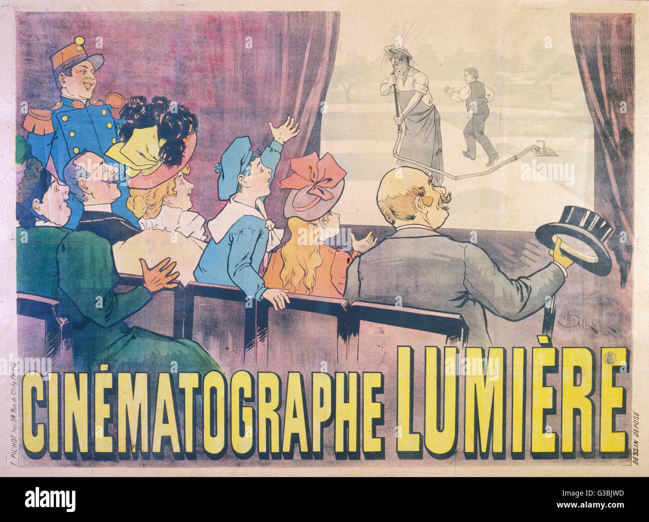 Cinematografia Lumiere - Francese Foto Stock