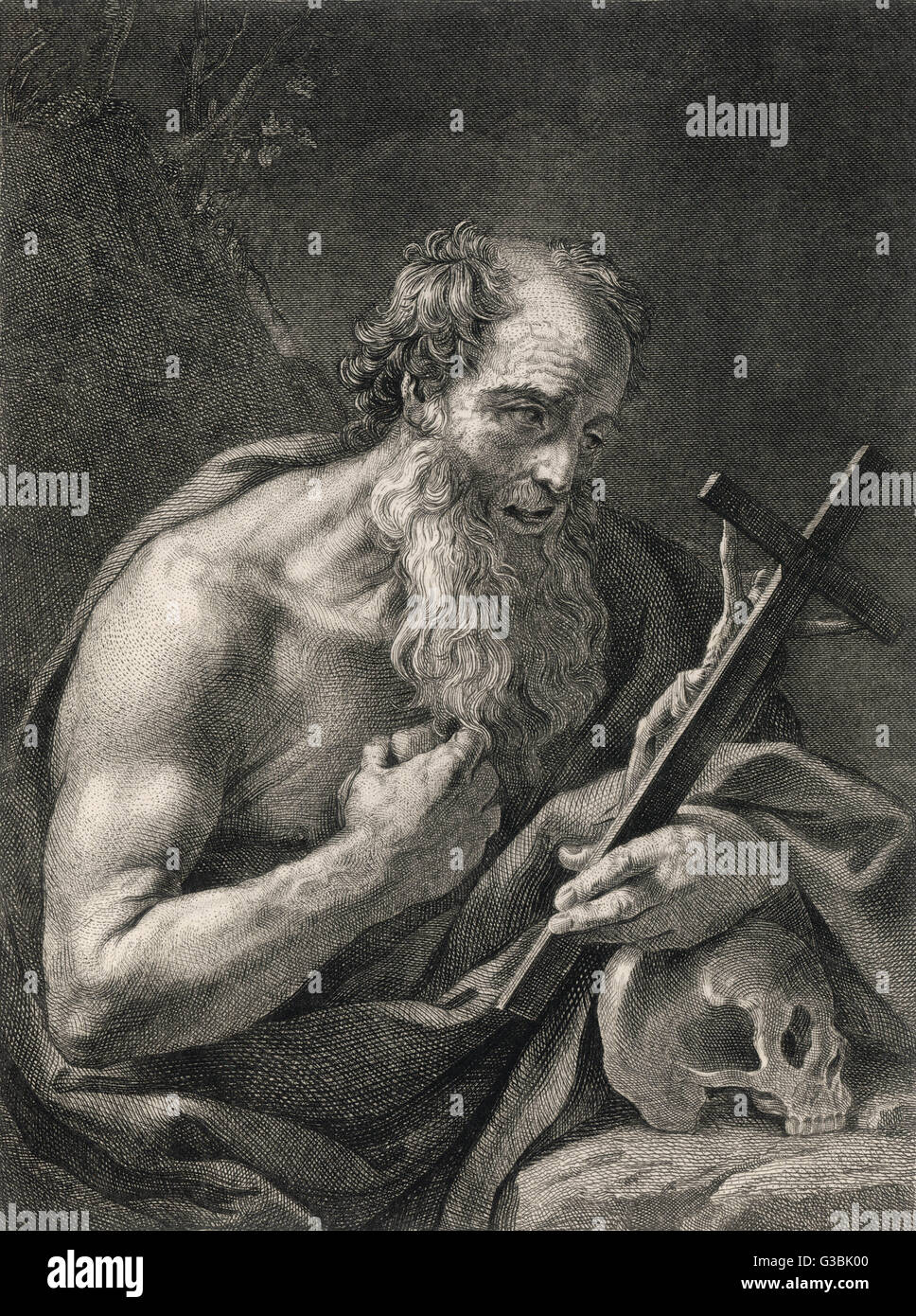 MEDITARE SAN GIROLAMO Foto Stock