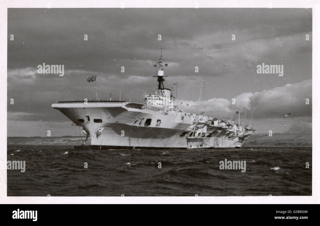HMS implacabile, portaerei britannici Foto Stock