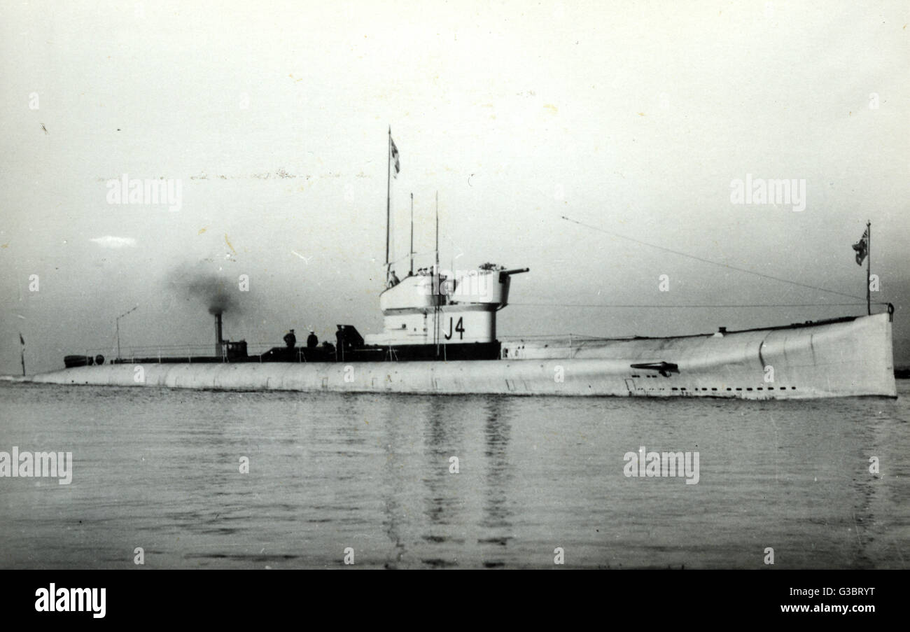 Sottomarino australiano HMAS J4 Foto Stock