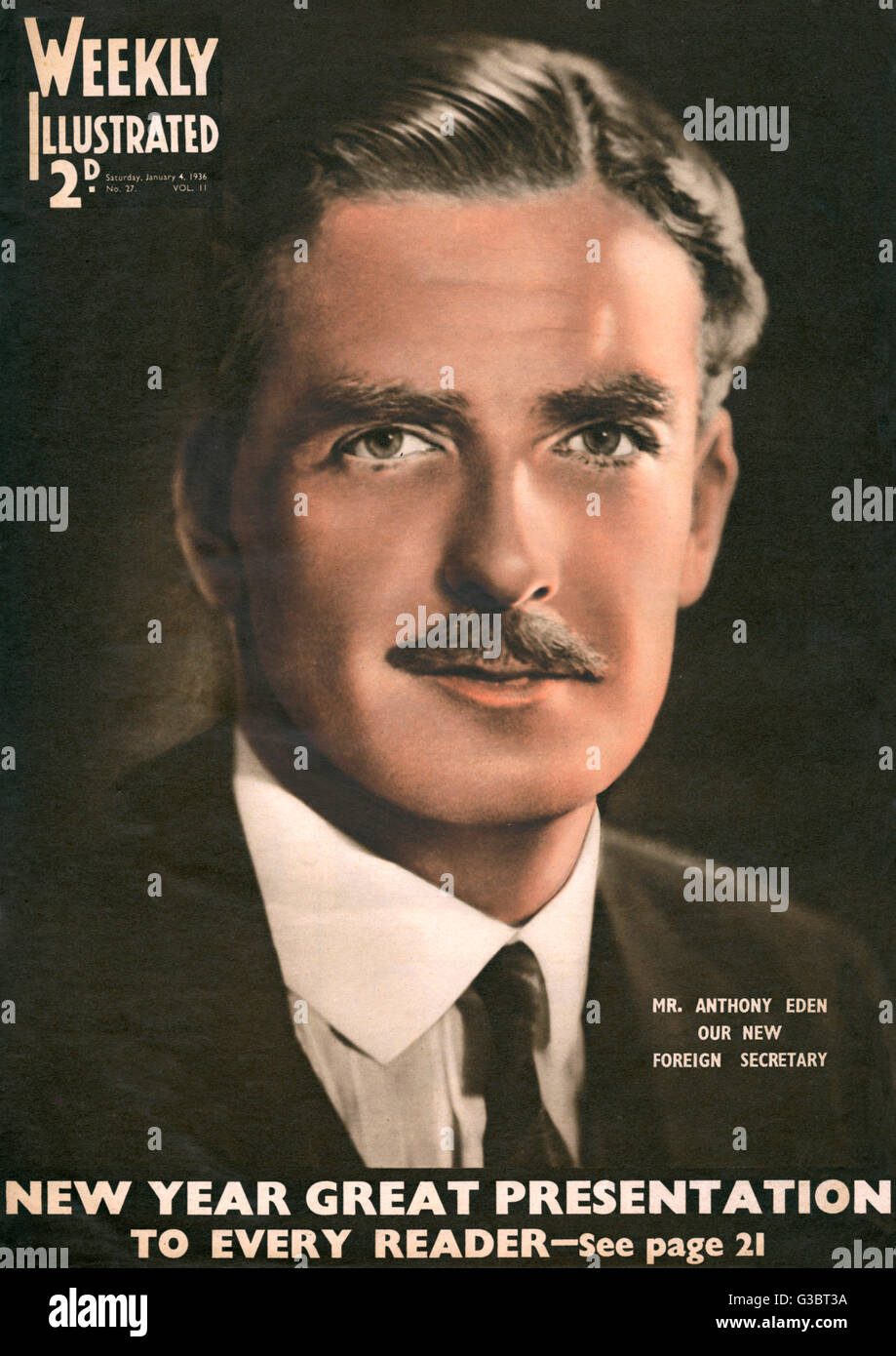 Anthony Eden, Ministro degli esteri Foto Stock
