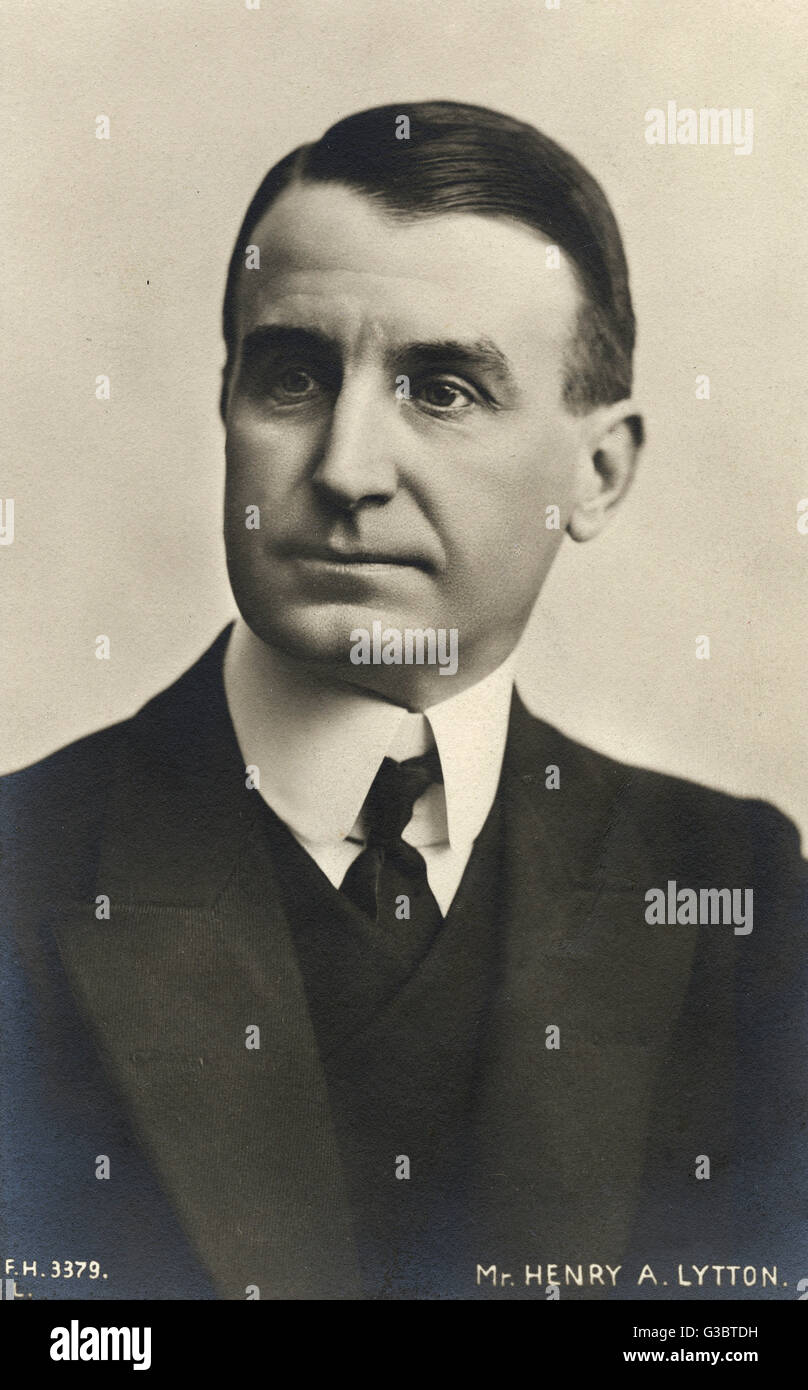 Sir Henry Alfred Lytton, attore e cantante inglese Foto Stock