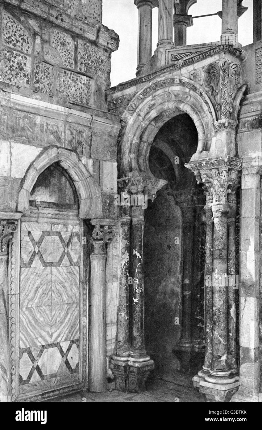 Pulpito di Kadi Burhan ed DIN, Gerusalemme Foto Stock