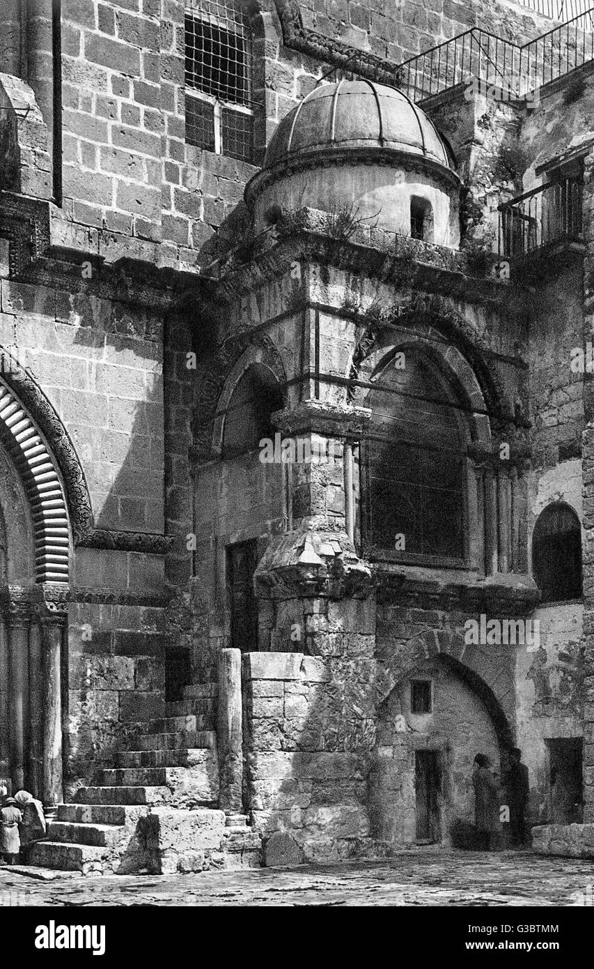 Cappella dell'agonia della Vergine, Santo Sepolcro, Gerusalemme Foto Stock