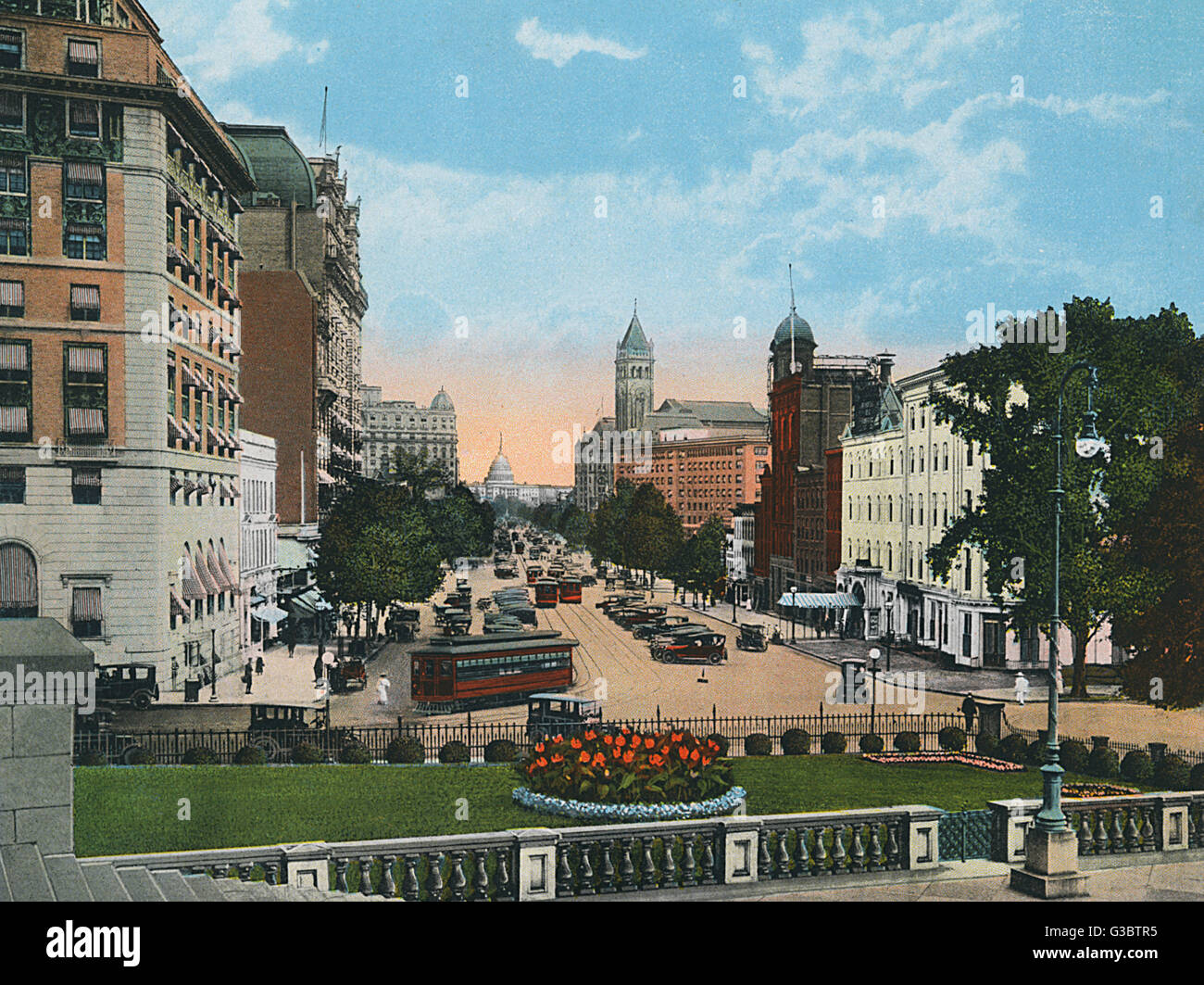 Washington DC, Stati Uniti - Pennsylvania Avenue Foto Stock