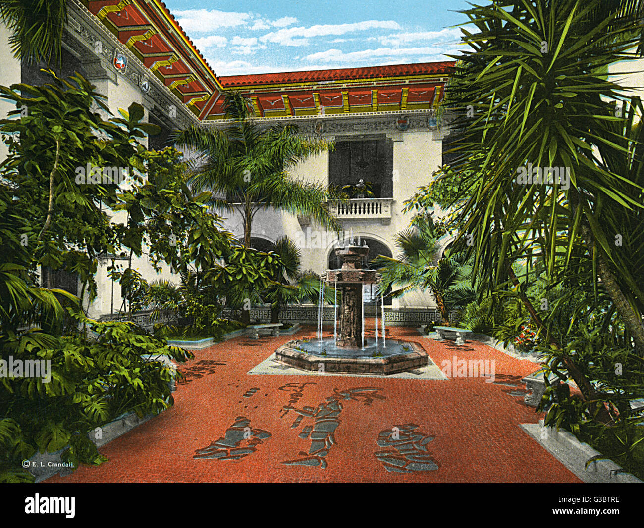 Washington - patio e Fontana Aztec - Unione Pan-americana Foto Stock