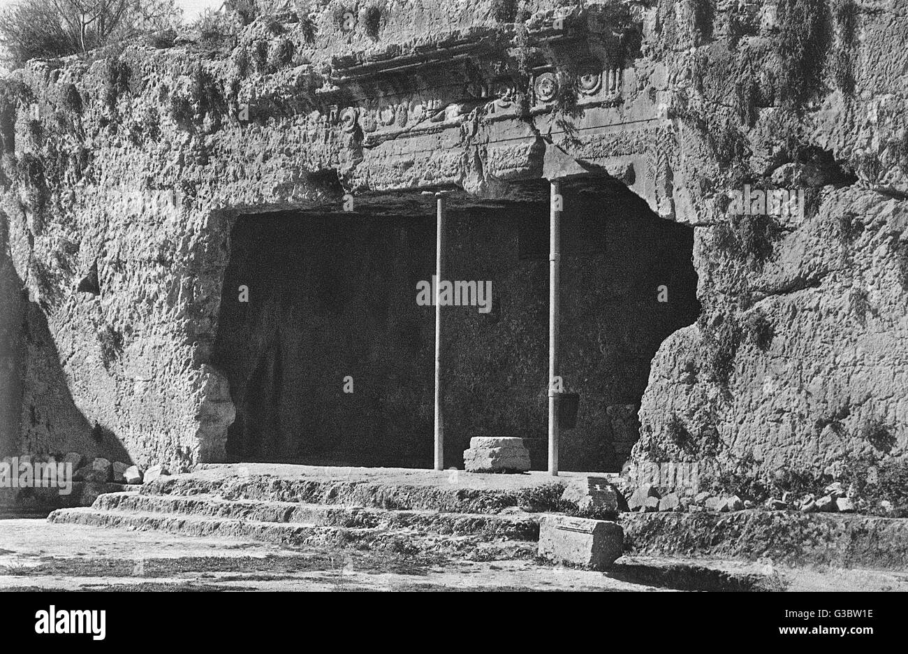 Tomba della Regina Elena di Adiabene, vicino a Gerusalemme Foto Stock