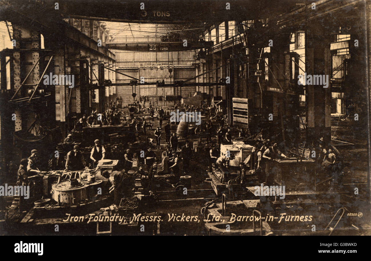 Vickers Iron Foundry - Barrow-in-Furness Foto Stock