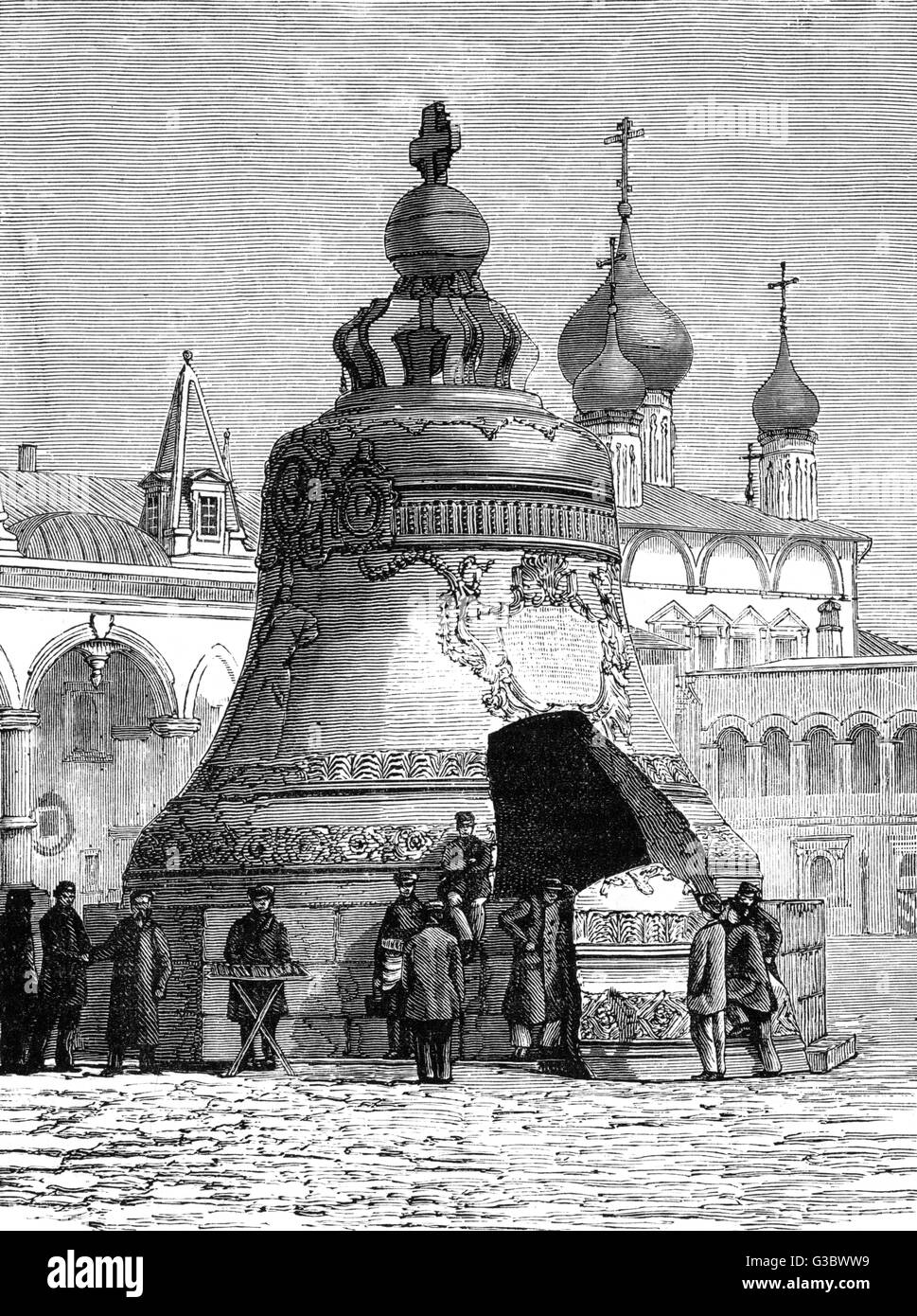 La Campana dello Zar, complesso del Cremlino a Mosca, Russia Foto Stock