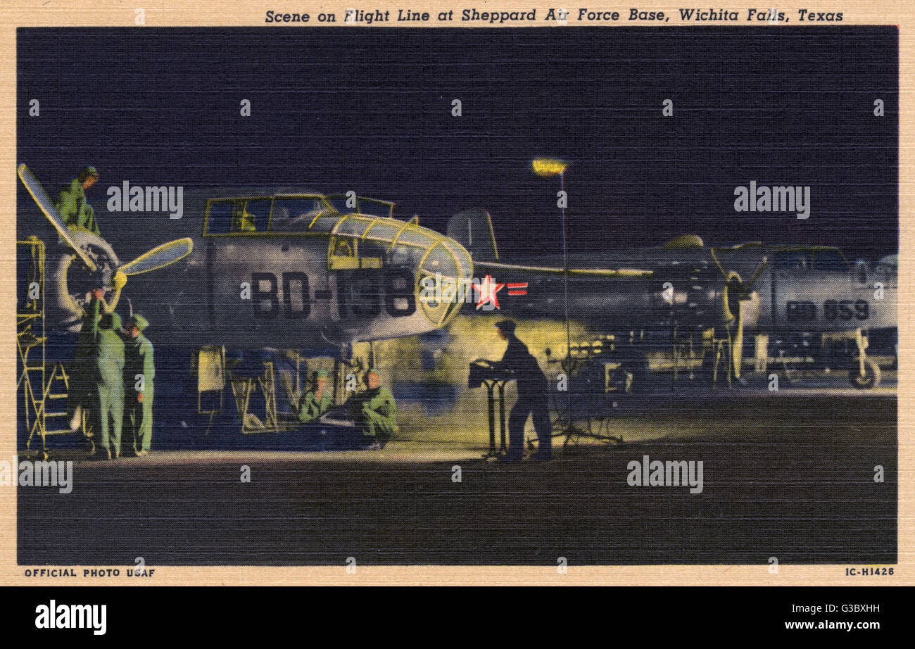 Sheppard Air Force base, Wichita Falls, Texas, Stati Uniti Foto Stock