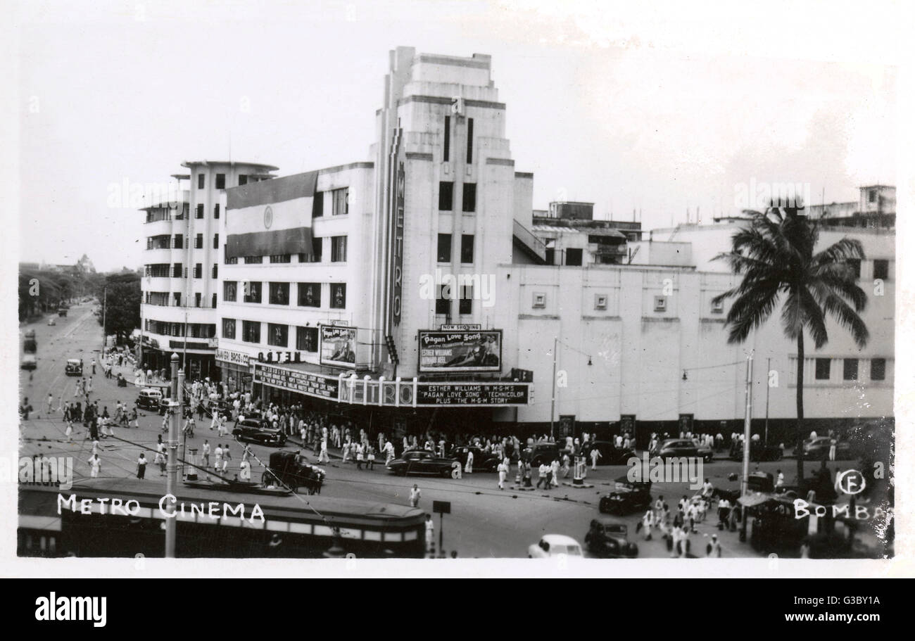 Mumbai, India - il Grande Cinema della Metropolitana Foto Stock