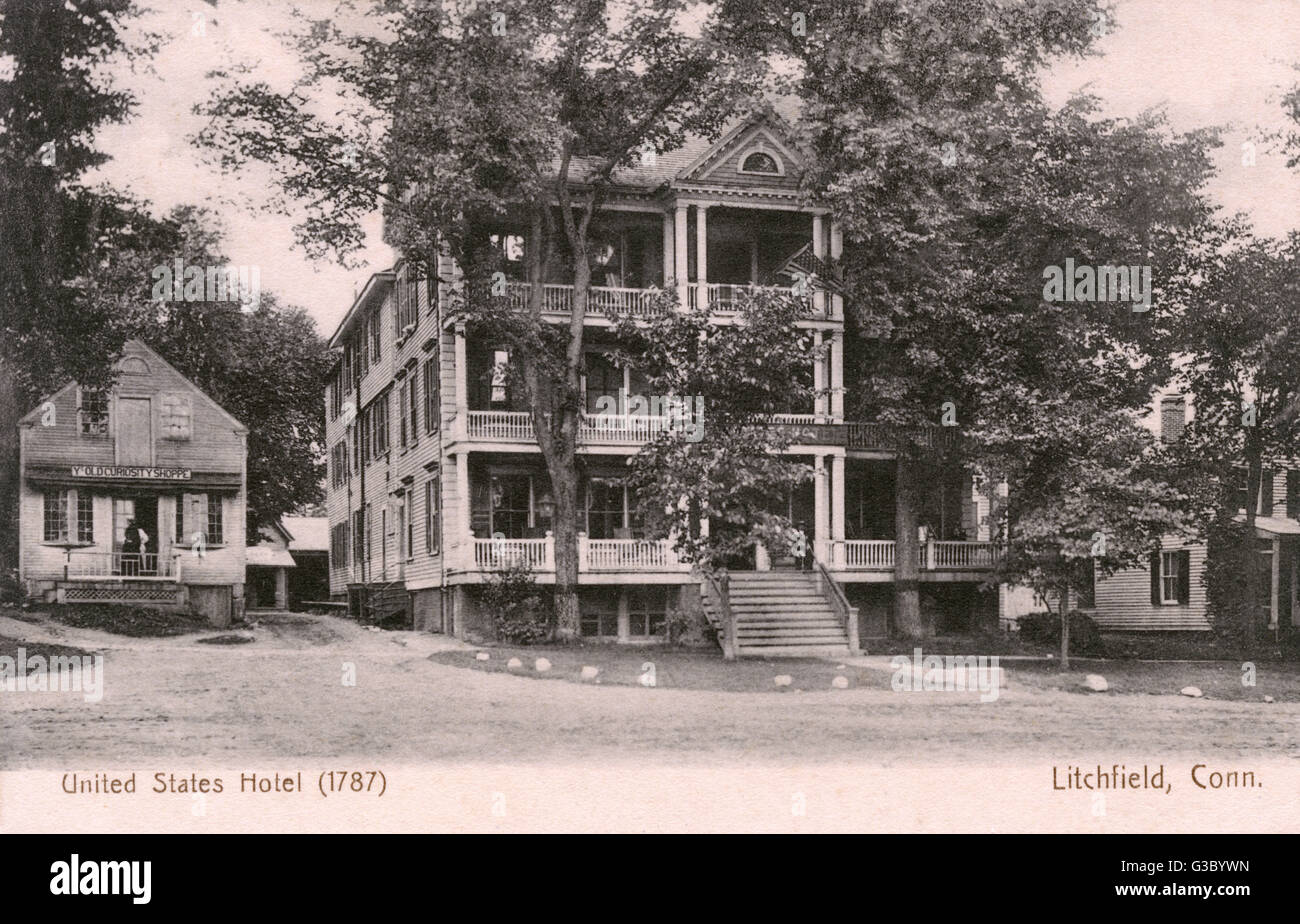 Hotel degli Stati Uniti, Litchfield, Connecticut, Stati Uniti Foto Stock