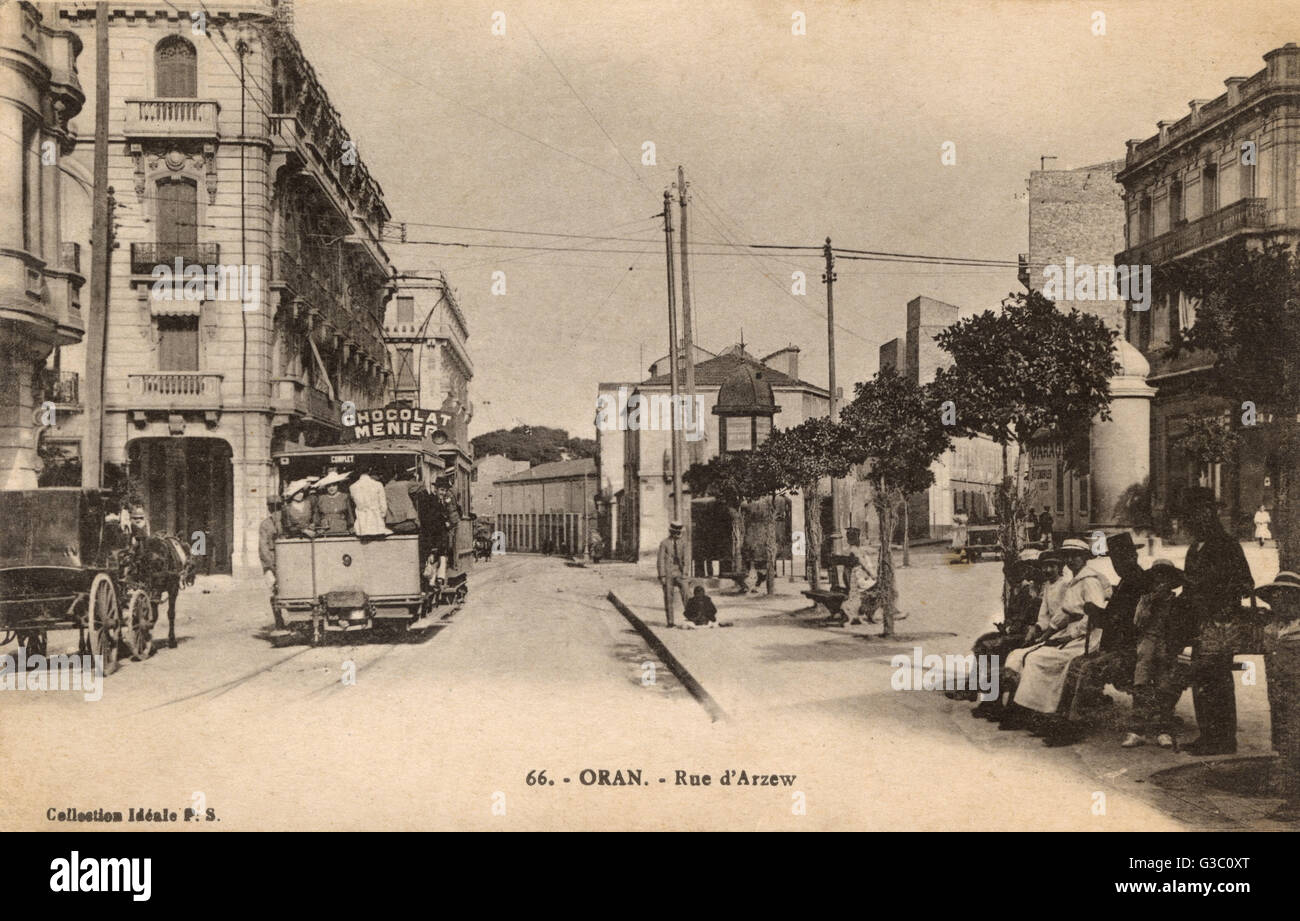 Algeria - Oran - Rue d'Arzew Foto Stock