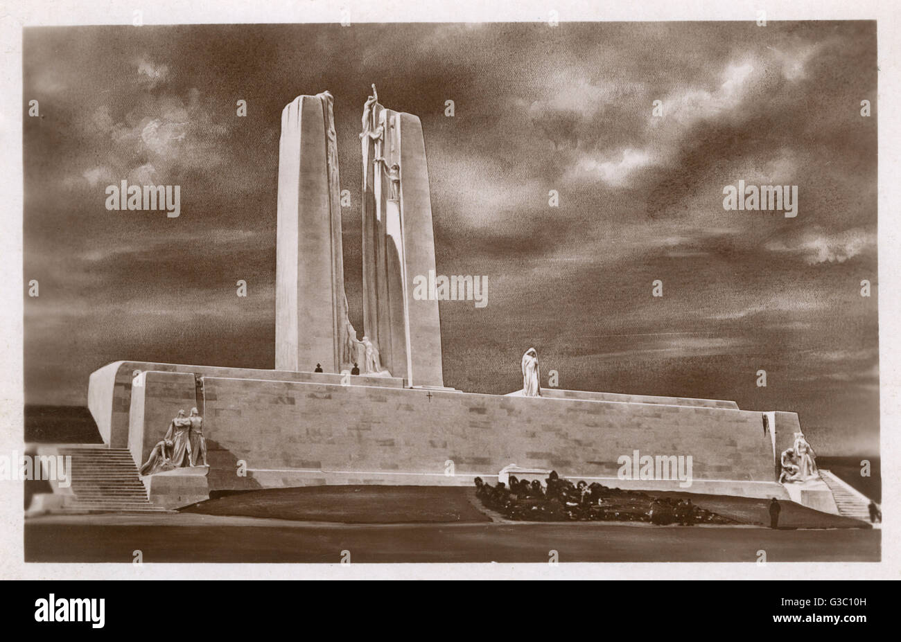 WW1 - il Canadian National Vimy Memorial Foto Stock