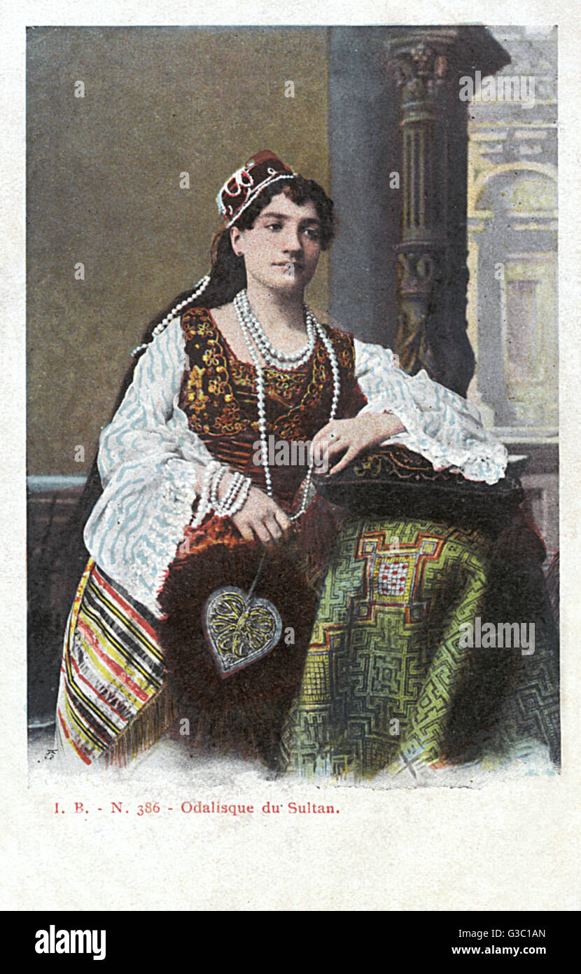 Una delle concubine del Sultano dell'Harem - Turchia Foto Stock