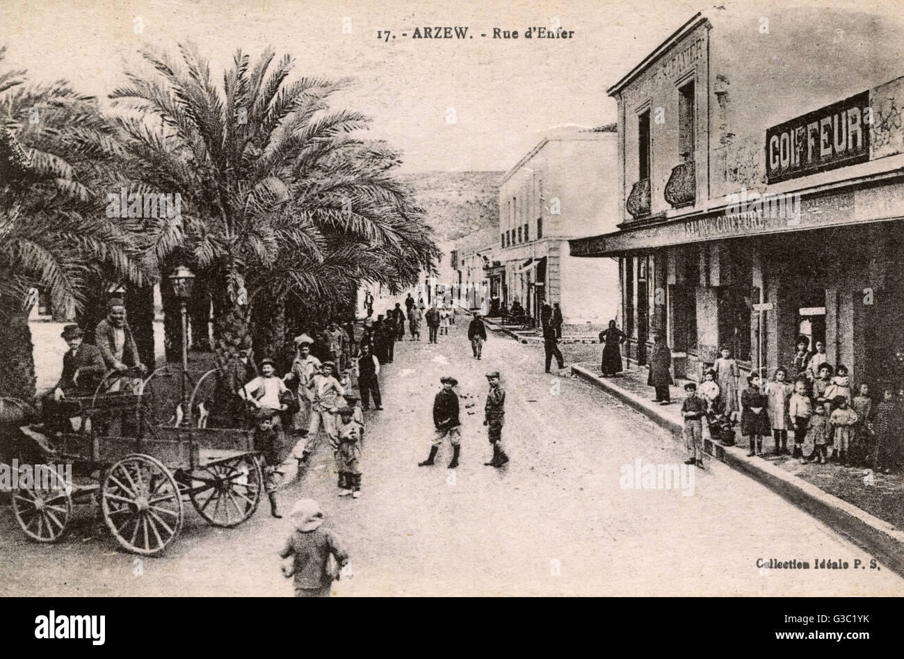 Algeria - Arzew - Rue d'Enfer Foto Stock