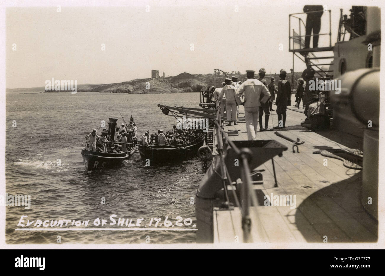 Guerra franco-turca - evacuazione di Sile nel giugno 1920 Foto Stock