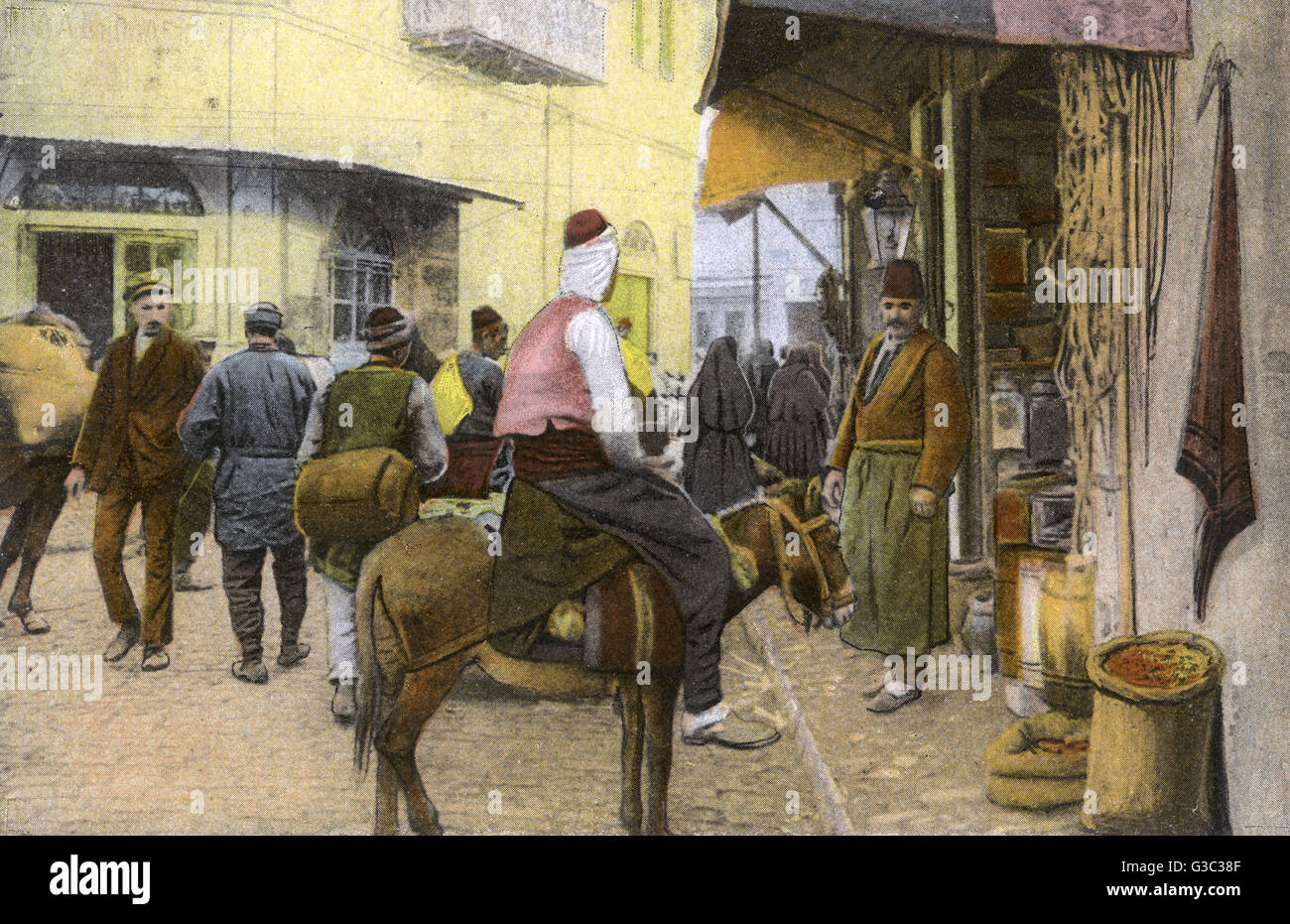 Salonicco - un angolo del Souk (mercato) Foto Stock