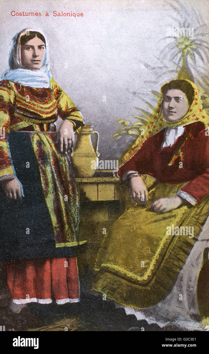 Salonicco, Grecia - costume tradizionale Foto Stock