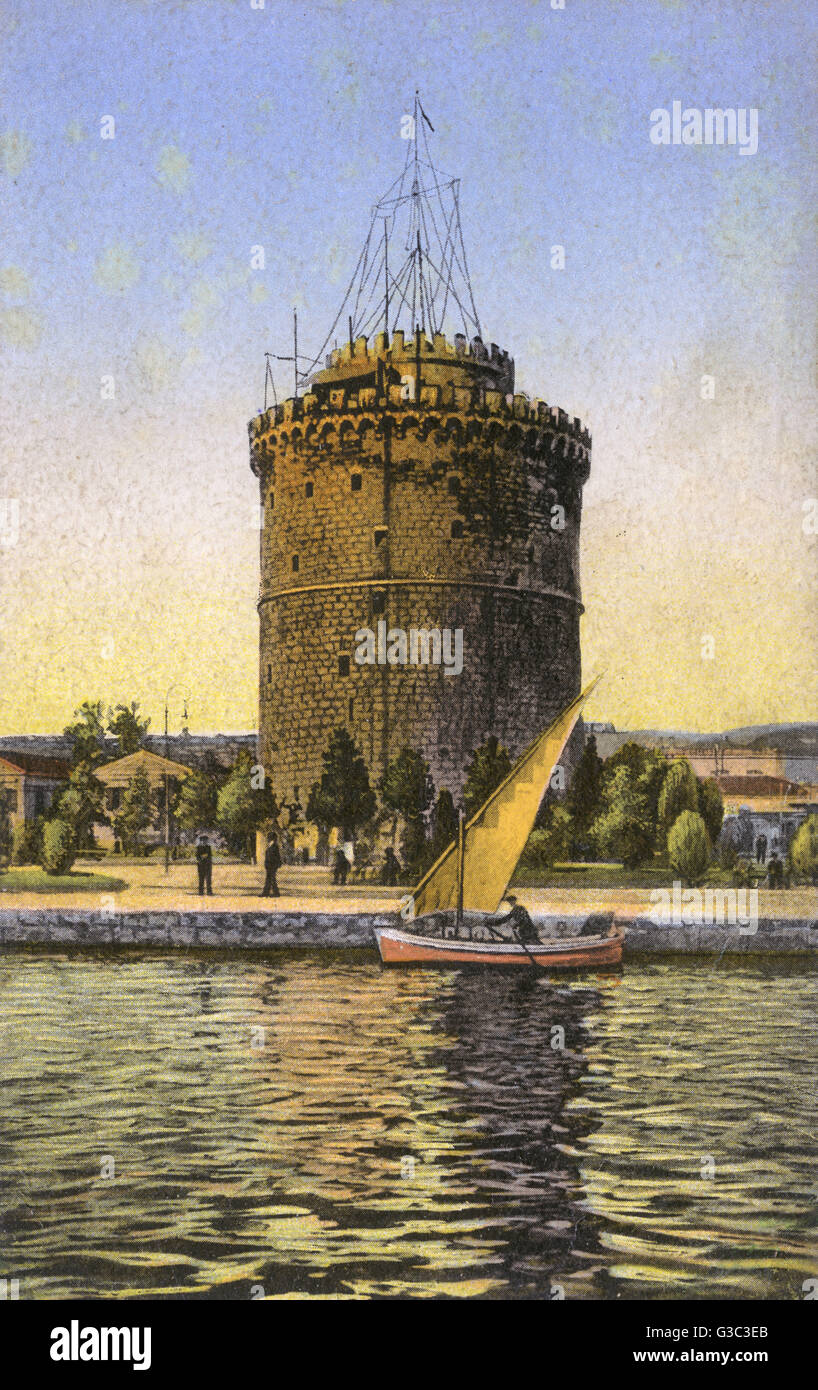 Salonicco, Grecia - la Torre Bianca Foto Stock