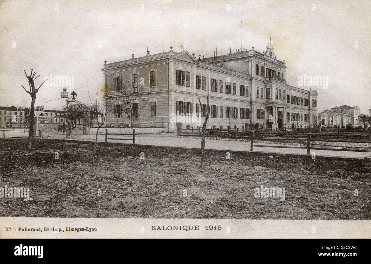 Thessaloniki - edificio della fine Amministrazione Imperiale Foto Stock