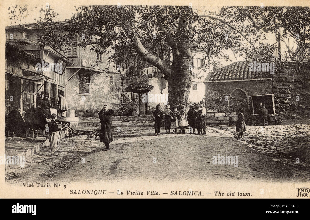 Salonicco, Grecia - la città vecchia Foto Stock