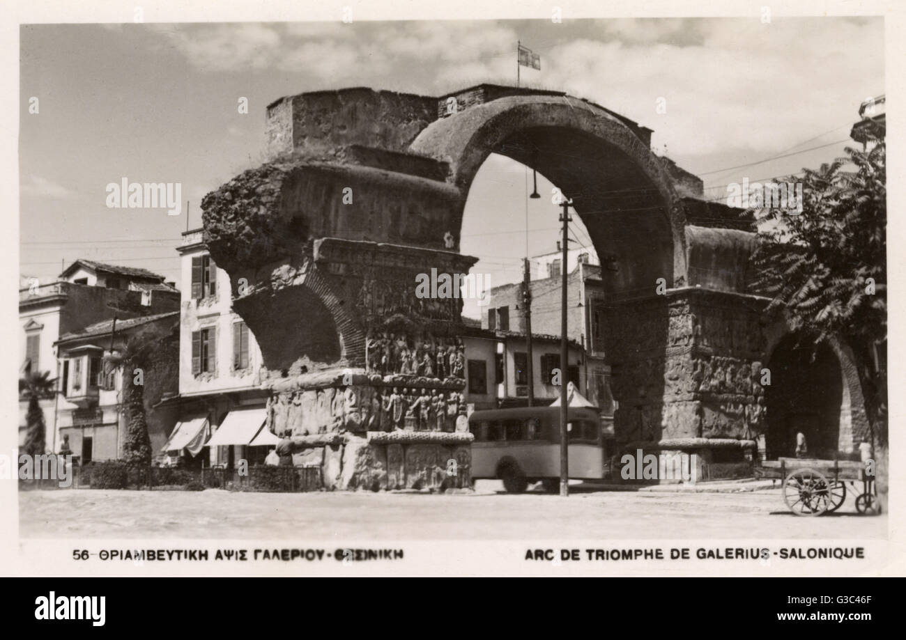 Salonicco, Grecia - Arco di Trionfo di Galetio Foto Stock