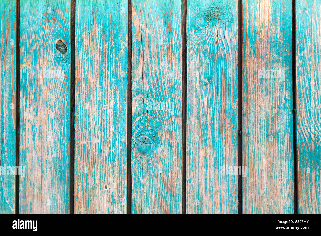 Addolorato blu sullo sfondo di legno Foto Stock