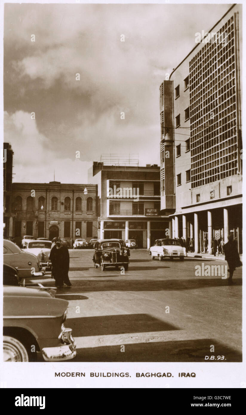 Edifici moderni, Baghdad, Iraq Foto Stock