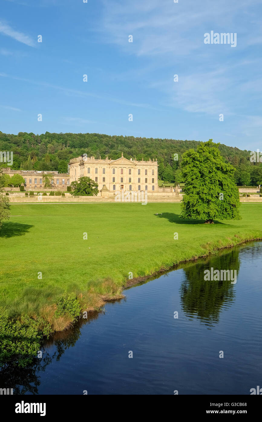 Chatsworth House derbyshire Foto Stock