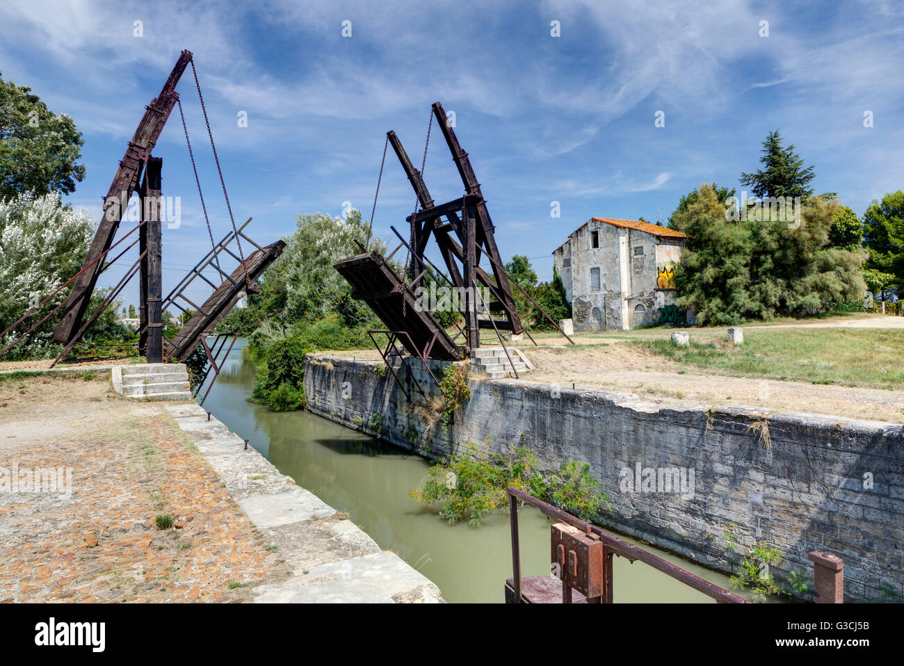 Pont van Gogh, Arles, Bouches-du-Rhone, Provence-Alpes-Côte d'Azur, in Francia meridionale, Francia, Europa Foto Stock