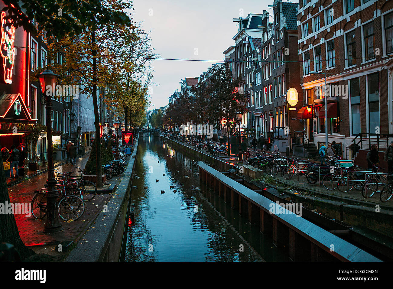 Red-Light del distretto di Amsterdam, Foto Stock