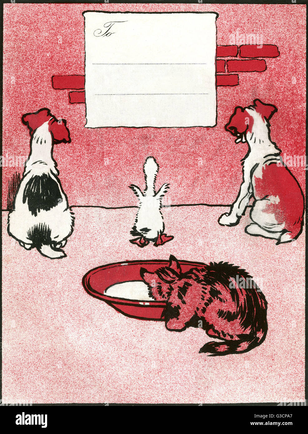 Design frontespizio di Cecil Aldin, My Pets and their ways Foto Stock