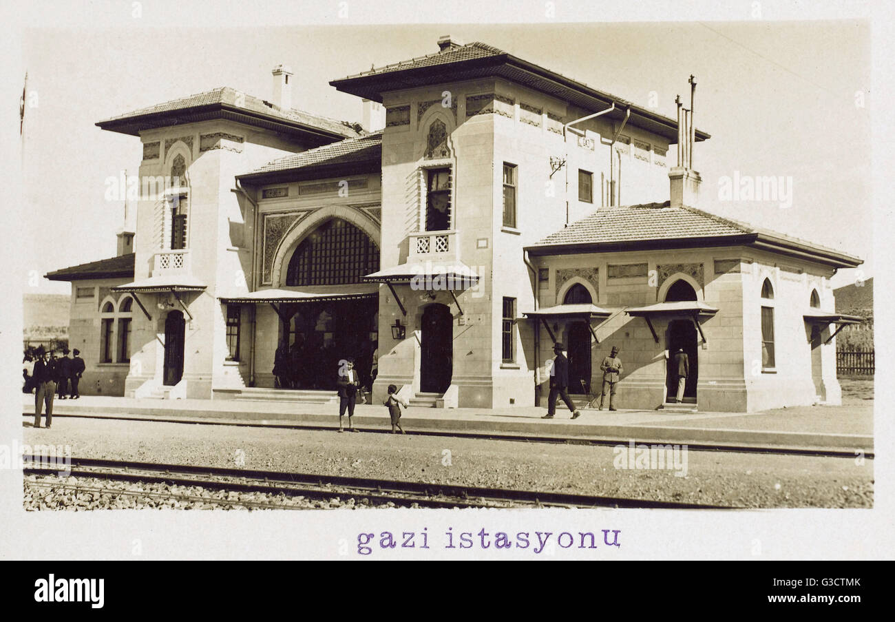 Gazi, Ankara, Turchia - Stazione ferroviaria Foto Stock