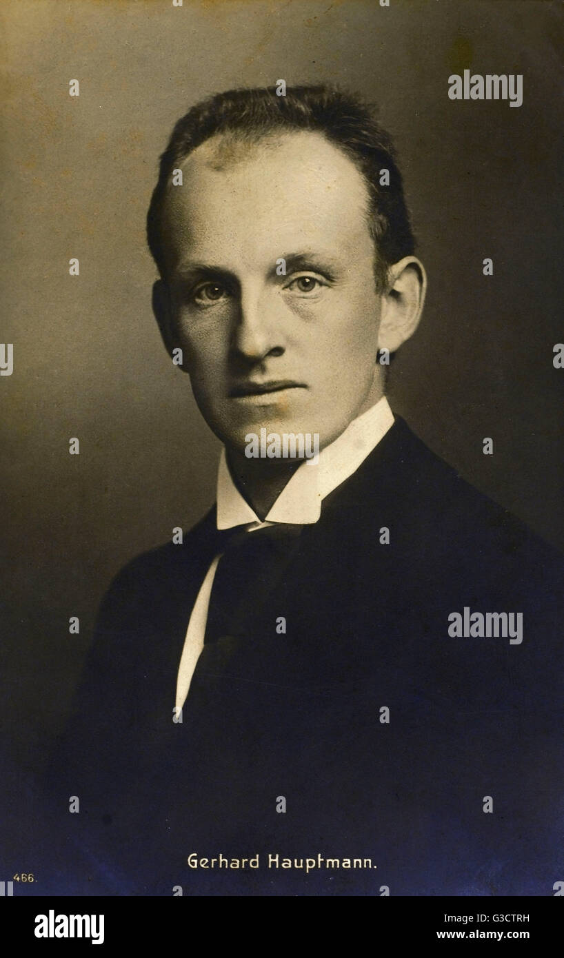 Gerhart Hauptmann - autore, drammaturgo e romanziere tedesco Foto Stock