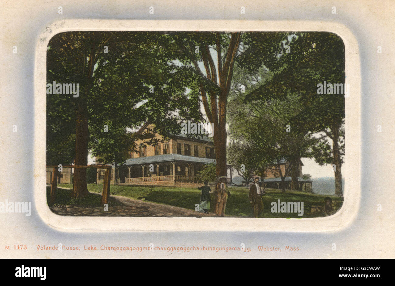 Yolande House, Lake Webster, Massachusetts, Stati Uniti Foto Stock