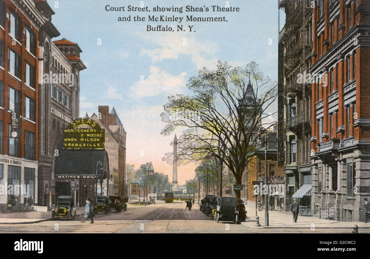 Court Street, Buffalo, Stato di New York, Stati Uniti Foto Stock
