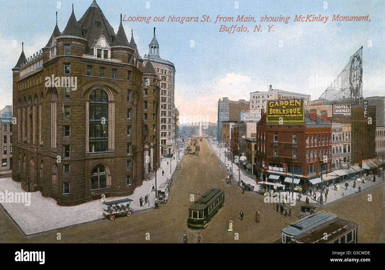 Niagara Street, Buffalo, Stato di New York, Stati Uniti Foto Stock