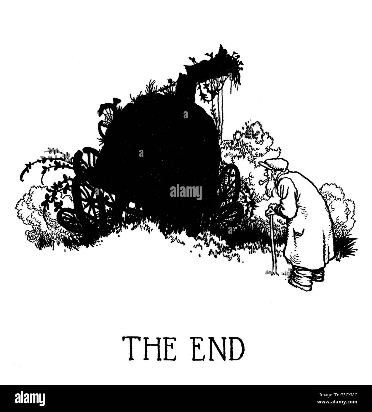 Illustrazione finale, Ferrovia Ribaldry di W Heath Robinson Foto Stock