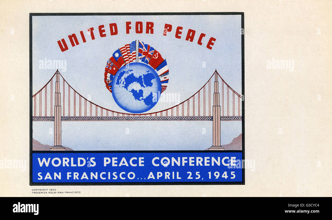 United for Peace - Conferenza Mondiale sulla Pace, San Francisco Foto Stock