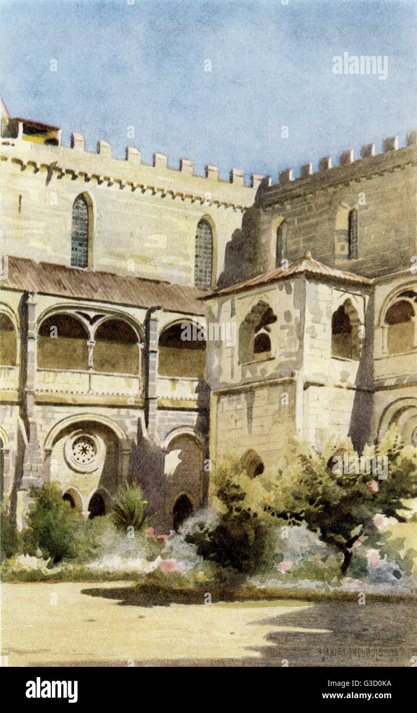 I Chiostri di Dom Diniz - Alcobaþa Foto Stock